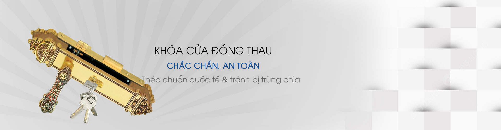 Khóa cửa đồng thay giả cổ